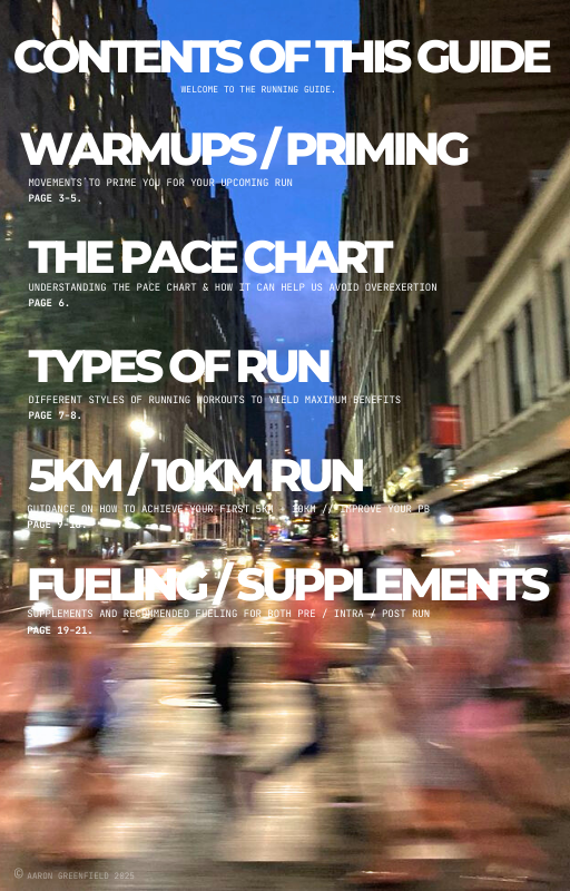 RUNNING GUIDE